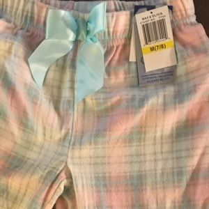 Max and Olivia sleeping flannel pants